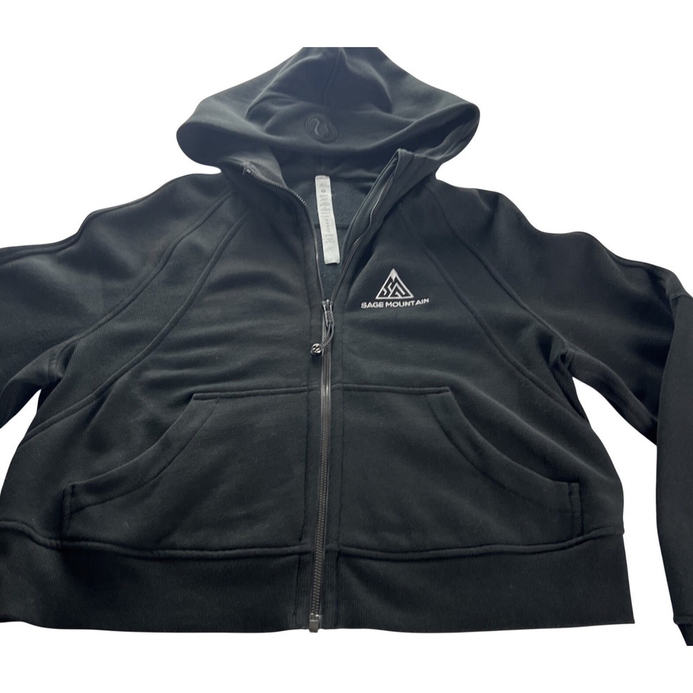 Lululemon Scuba Oversized‎ Full Zip Hoodie Size XS/S Blk Jacket Sage Mountain F9